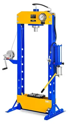 Obrázok produktu pre Hydraulicko-pneumatický lis – lis s piestom – nosnosť 30 ton – nastaviteľná pracovná výška