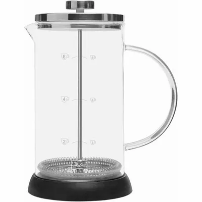 Zdjęcie produktu dla Melitta 6713355, Czarny, Przezroczysty, 8 kub., Szkło, Stal nierdzewna, Szkło, 151 mm, 120 mm