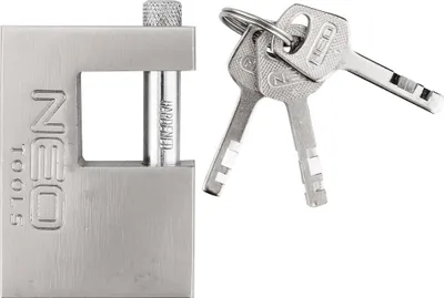 Image de NEO TOOLS Cadenas à boulon professionnel, Haute protection contre les coupures, Fonte robuste, Mécanisme en laiton pour la fiabilité