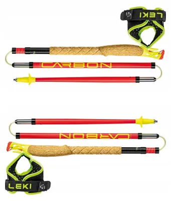 Zdjęcie produktu dla Kije do biegania Leki Ultratrail FX.One Superlite - pink/orange, rozmiar 110 cm