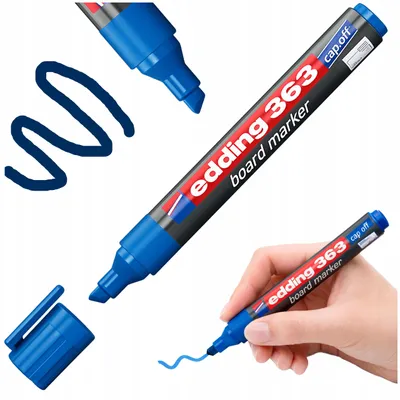 Produktbild von Edding Whiteboard-Marker Blau für Tafeln trocken abwischbar