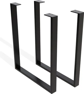 Produktbild von 1xPaar sossai Tischkufen in Schwarz 60x72cm TKW0