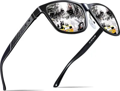 Zdjęcie produktu dla ATTCL Męskie okulary przeciwsłoneczne z polaryzacją Al-Mg metalowa oprawka UV400 CAT 3 CE