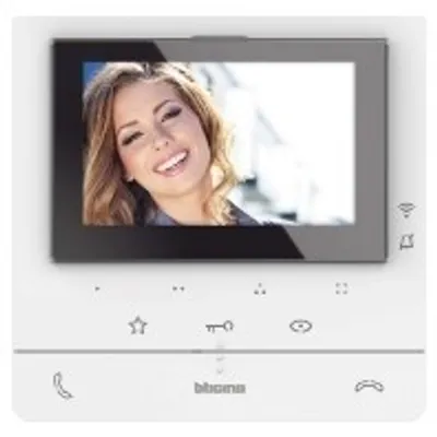 Obrázek produktu pro Bticino Classe 100X16E domácí videostanice s připojením WLAN, 7palcový dotykový displej, pro rozšíření pro jedno/dvougenerační dům Bílá, 344932