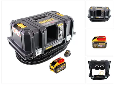 Image de Aspirateur eau et poussière sans fil Dewalt DCV 586 MN 54 V 11 L sans balais + 1 batterie FlexVolt 9,0 Ah - sans chargeur