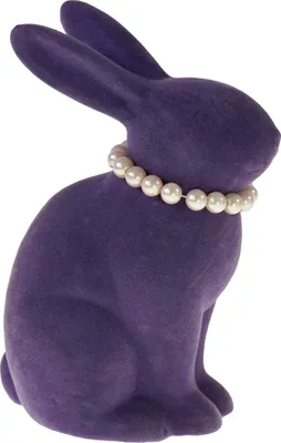 Produktbild von Werner Voß GmbH Hase mit Perlenkette violett 11,5x8x16cm