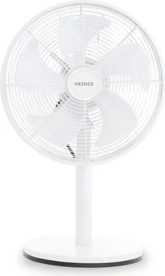 Produktbild von VASNER Ventury T Tischventilator, 35 cm Ø, 5 Blatt Rotor, 35 Watt, weiß