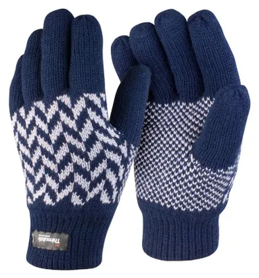 Immagine prodotto di Result Winter Essentials - Fantasia - Guanti, Thinsulate FK1847 (L-XL) (blu navy/grigio)