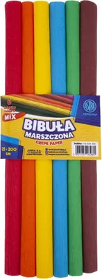 Obrázok produktu pre ASTRAPAP krčený papier 25x200cm mix 6 farieb 113021035