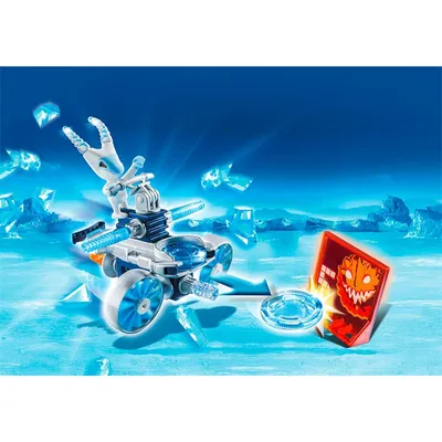 Image de PLAYMOBIL action 6832 robot de glace avec lance disques