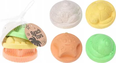 Produktbild von Satz Plastiksandformen - Meerestiere (4 Stück)