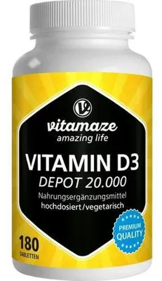 Productafbeelding van VISPURA Vitamine D3 Depot, 20.000 tabletten, 180 tabletten