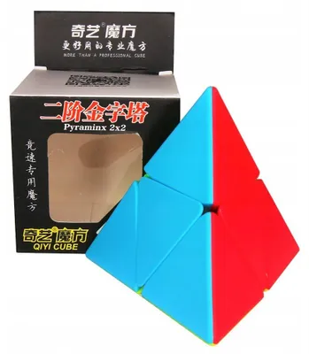 Produktbild von QiYi 2x2 Pyramorphix Stickerless Bright Würfelpuzzle