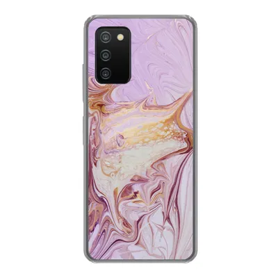 Produktbild von MuchoWow® Handyhülle Schutzhülle Hülle für Samsung Galaxy A03s Marmor - Farbe - Abstrakt Silikon Softcase Handy Hülle - Schutz