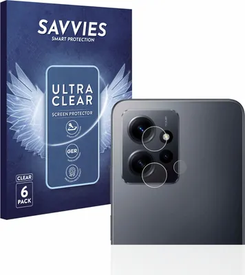 Produktbild von 6x Für Xiaomi Redmi Note 12 4G (NUR Kameraschutz) Schutzfolie Savvies Displayschutz Display Schutz Folie Klar Transparent