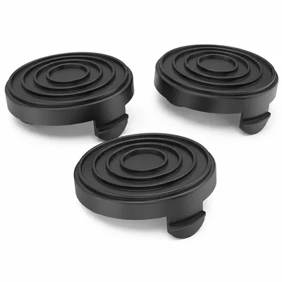 Produktbild von Spulendeckel für Rasentrimmer, passend für TLE-02-1 und ähnliche Modelle, Schutzkappe für Freischneider, langlebiger ABS Kunststoff, schwarz