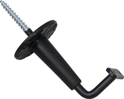 Produktbild von Handlaufkonsole Eisen mit Kunststoffrosette schwarz (Pack=2 Stück)