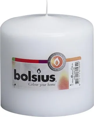 Produktbild von Bolsius Stumpenkerze 100 100 mm weiß