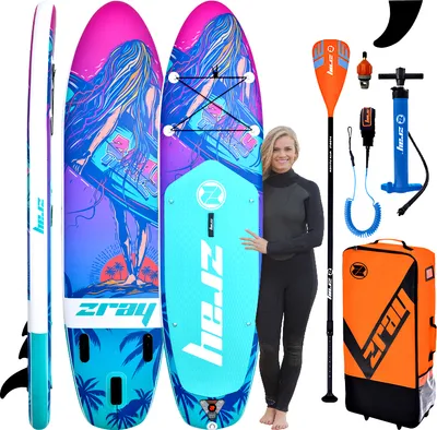 Produktbild von Sup Queen 320Cm Aufblasbares Board Set Mit Pumpe, Paddel Und Abdeckung