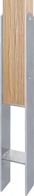 Obrázek produktu pro FIVMEN 4 kusy H-držáky sloupků, výška: 600 mm, šířka: 91 mm, tloušťka materiálu: 5 mm, H kotvy pro sloupky