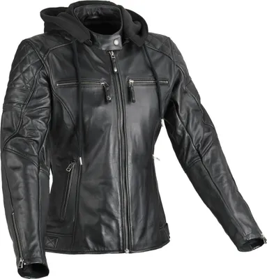 Produktbild von DIFI Jolene 2 Damen Motorrad Lederjacke, schwarz, 6XL
