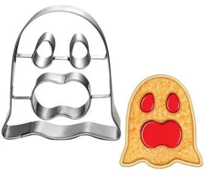 Productafbeelding van Koekvorm spook, Linzer, 6,5 cm, roestvrij staal, set