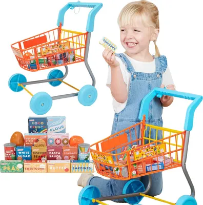 Immagine prodotto di Carrello spesa giocattolo Casdon - carrello spesa colorato per bambini