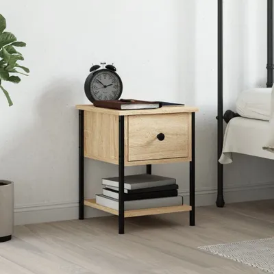 Zdjęcie produktu dla VidaXL 825855, Dąb, Żelazo, Drewno, 340 mm, 355 mm, 450 mm, 1 szt.