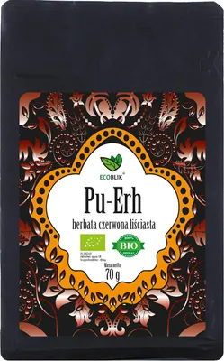 HERBATA CZERWONA LIŚCIASTA PU ERH BIO 70 g - ECOBLIK