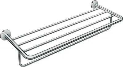 Produktbild von Hansgrohe Handtuchablage mit Handtuchhalter Axor Universal Circular chrom, 42843000