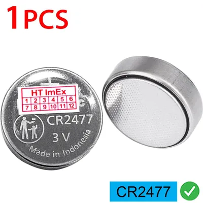 Produktbild von mit Panasonic CR2477 3V Lithium Knopfzelle Batterie für Autoschlüssel, Fernbedienung, Waage & medizinische Geräte