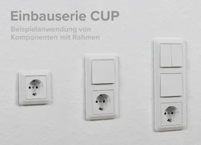 Produktbild von 16-teiliges Schalter und Steckdosen Set McPower CUP "Einsteiger", weiß, poliert