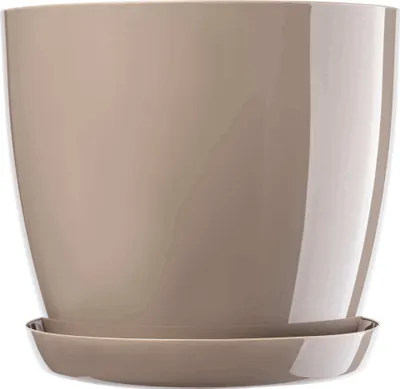Obrázek produktu pro Květináč KADAX "Turi", květináč s podšálkem, 20 cm, béžový