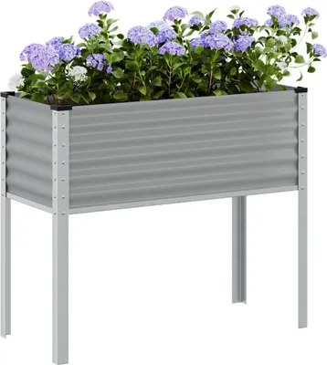 Produktbild von "Spring Sale"Pflanztopf/Blumenkübel Moderne - Pflanzkübel - Blumentopf Grau 100x45x90cm Stahl DE794494 - Beete