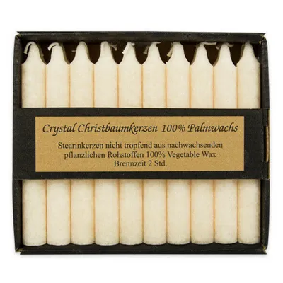 Image de Bougie de Noël Crystal - Ivoire 20pcs. 10pcs