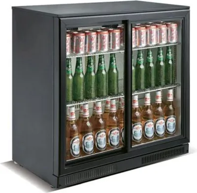 Obrázok produktu pre Chladič na fľaše, objem 228 litrov, 2 posuvné dvere