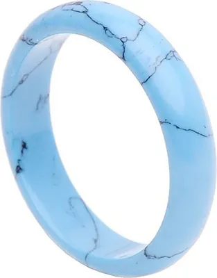 Produktbild von Ring aus Türkis Imitat Türkisring Damenring Fingerring glatt schlicht B: 5,5mm