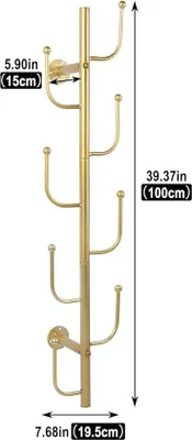 Produktbild von Stabiler Kleiderständer, wandmontiert, platzsparend, 100cm