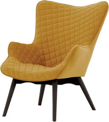 Zdjęcie produktu dla Fotel uszak z przeszyciami Ducon Velvet-Velluto 8-czarny