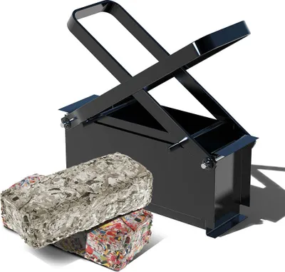 Produktbild von VOUNOT® Papierbrikettpresse aus Stahl, Papierpresse für Briketts, Altpapierpresse