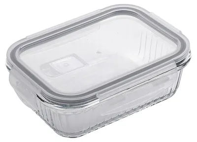 Productafbeelding van MARIET Glazen rechthoekige voedselcontainer, 640 ml