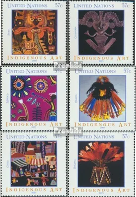 Produktbild von Briefmarken UNO - New York 2003 Mi 914-919 (kompl.Ausg.) postfrisch Eingeborenkunst