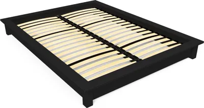 Produktbild von Solido Futonbett 160x200 aus Massivholz - Schwarz
