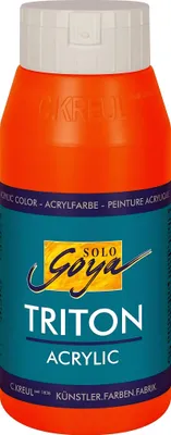 Obrázek produktu pro KREUL 17018 KREUL SOLO GOYA Triton Acrylfarbe zinnoberrot 750,0 ml
