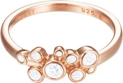 Produktbild von Esprit Damen Ring Silber Rosé Zirkonia Symphony ESRG92843C1, Ringgröße:57 (18.1 mm Ø)