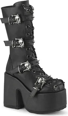 Produktbild von CAMEL-115 Damen Boots von DemoniaCult, Schwarz EU 38, US 8