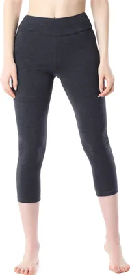 Produktbild von Merry Style Damen 3/4 Leggings aus Baumwolle MS10-430 (Dunkelmelange, S)