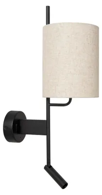 Productafbeelding van MAGIC - Wandlamp - 1xE27 - Met USB-oplaadpoort - Zwart