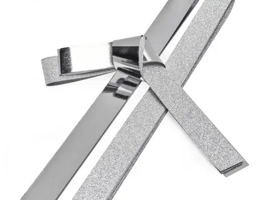 Produktbild von Papierstreifen "Glitter, silber", 25mm, 20 Streifen Silber