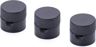 Obrázek produktu pro 3 nástěnné a stropní kolíky, držák kabelu jako stropní upevnění pro textilní kabely, (Ø 19 mm), výška 18 mm, černá barva